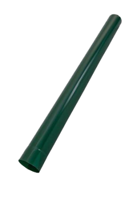 Детальное фото труба водосточная, сталь, d-90 мм, зеленый, l-1 м, aquasystem