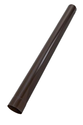 Детальное фото труба водосточная, сталь, d-100 мм, коричневый, l-1 м, aquasystem